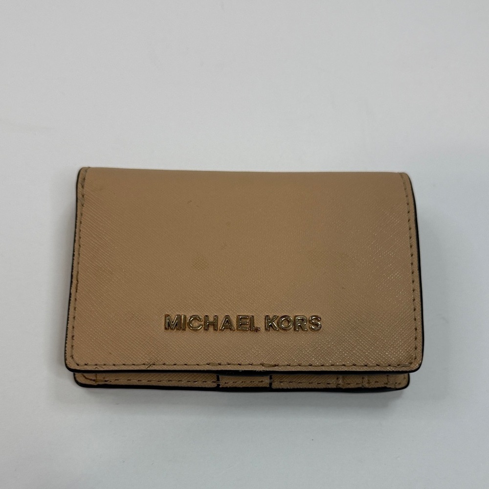 Michael Kors Beige Card Holder